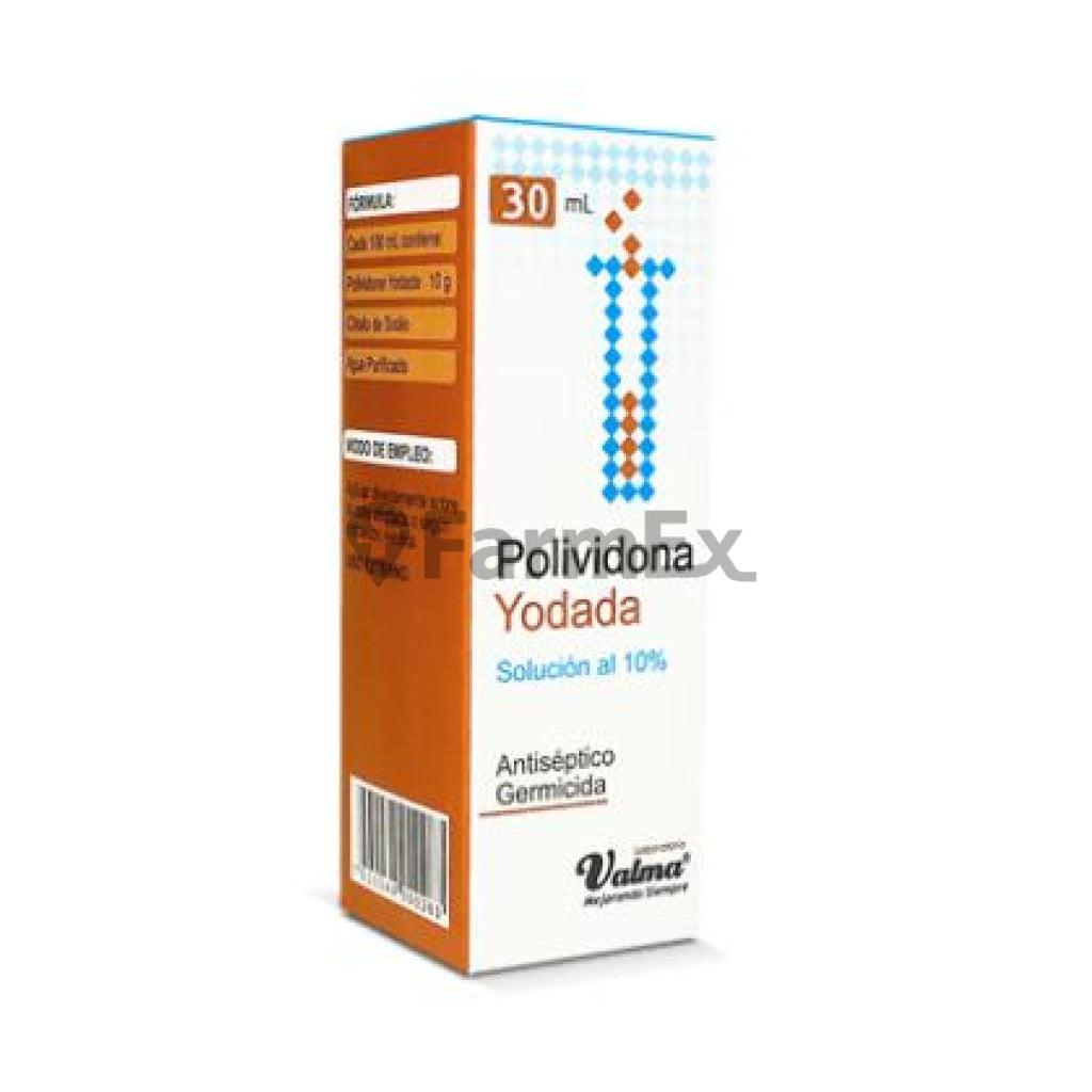 Polividona Yodada 10% x 30 mL (Valma) VALMA